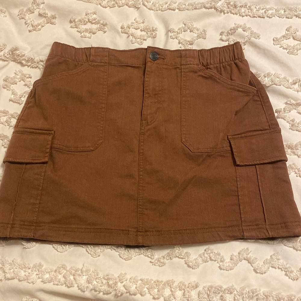 NWT SO Goods For Life high rise skirt in brown, Sz 15/32W